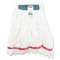 Rubbermaid Commercial 1 in Looped-End Wet Mop, White, Cotton/Synthetic, FGA21206WH00 FGA21206WH00